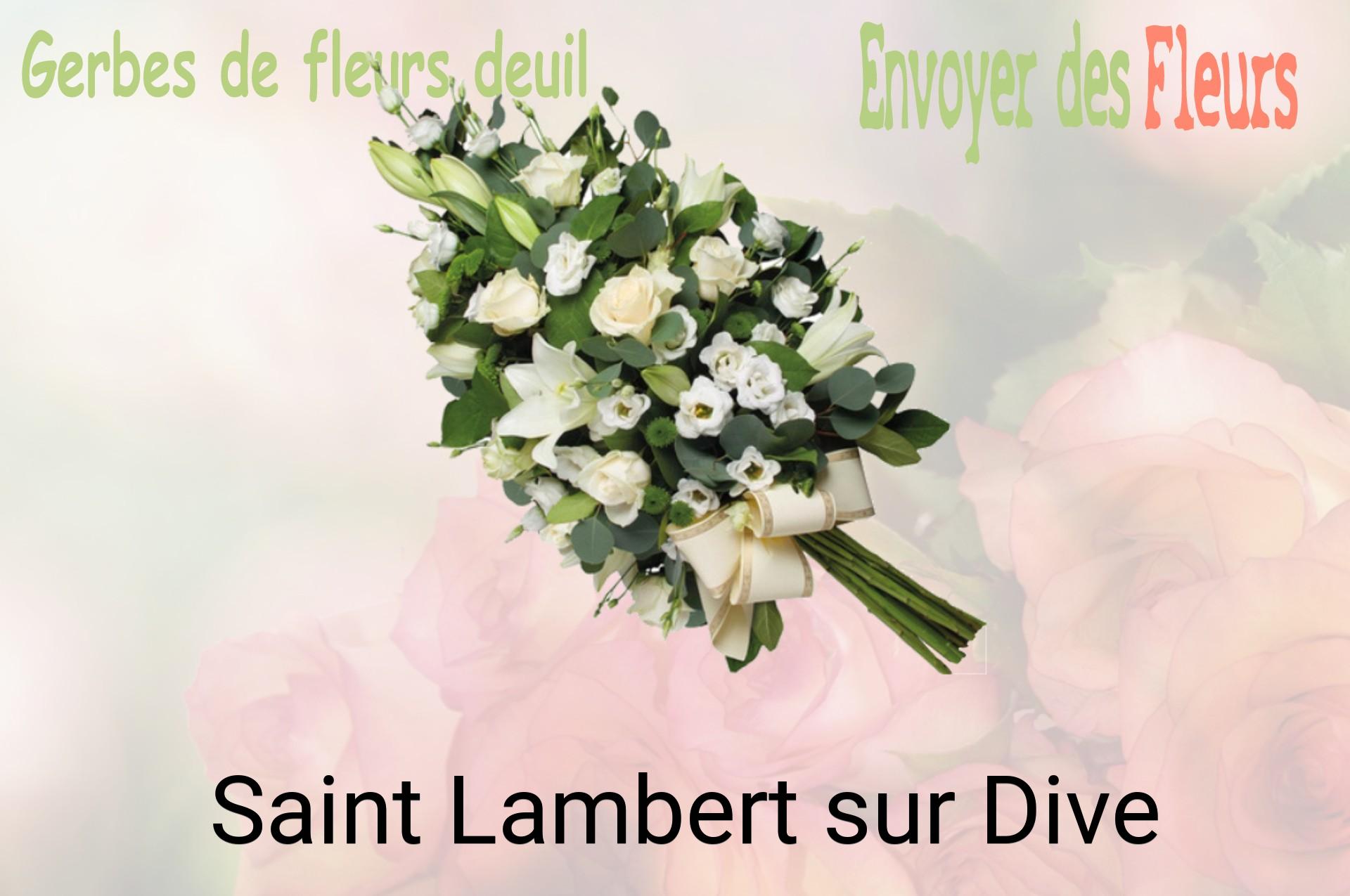 Gerbe de fleurs de deuil livrée à Saint-Lambert-sur-Dive